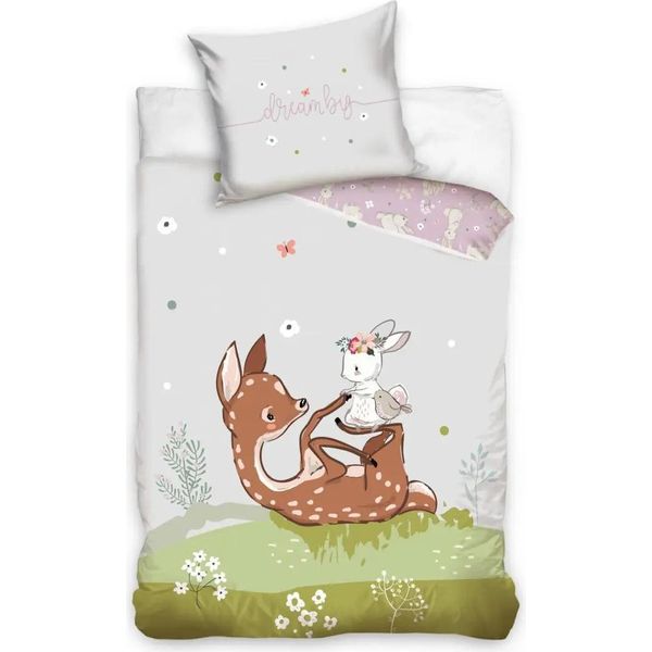 Dreamee Bettbezug Cuddle Dear 140 X 200 Cm 70 X 90 Cm - Baumwolle-image