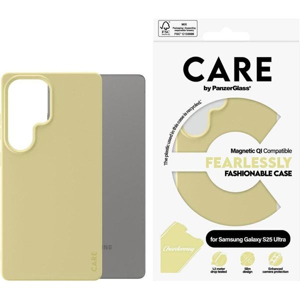 Etui Care By Panzerglass Fashion Qi Do Samsung Galaxy S25 Ultra - ZółTy-image