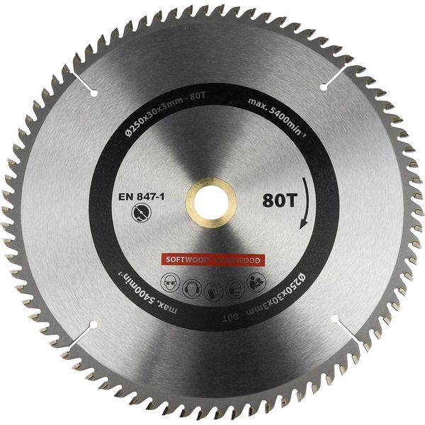 Lama Circolare Per Legno 250 X 30 Mm T24 - Per Pezzo-image