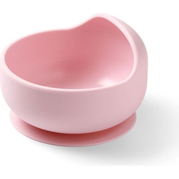 Babyono Tazza In Silicone Con Ventosa Rosa 6M+-image