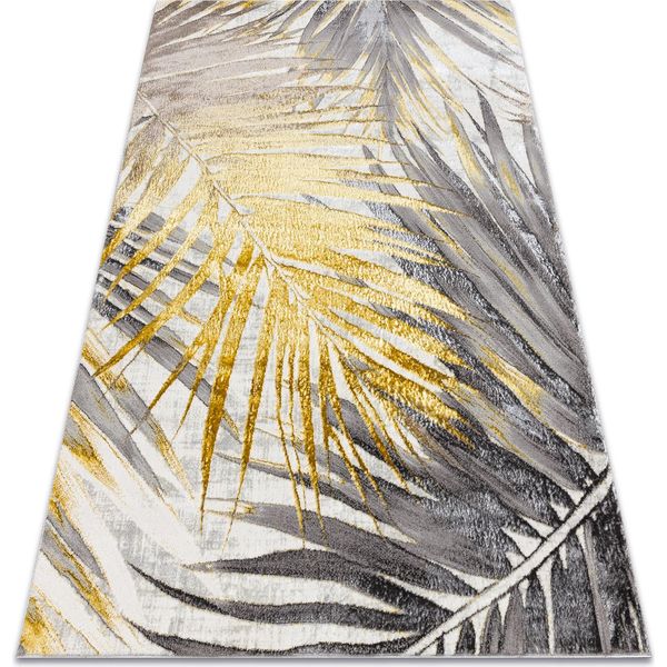 Bliss Z217AZ276 Tappeto Oro / Grigio - Foglie Di Palma, Moderno, Strutturale Giallo 200X290 Cm-image
