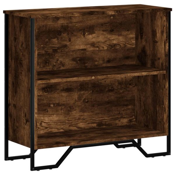 Vidaxl Libreria In Rovere Fumé 80X31X74,5 Cm Materiale A Base Di Legno-image