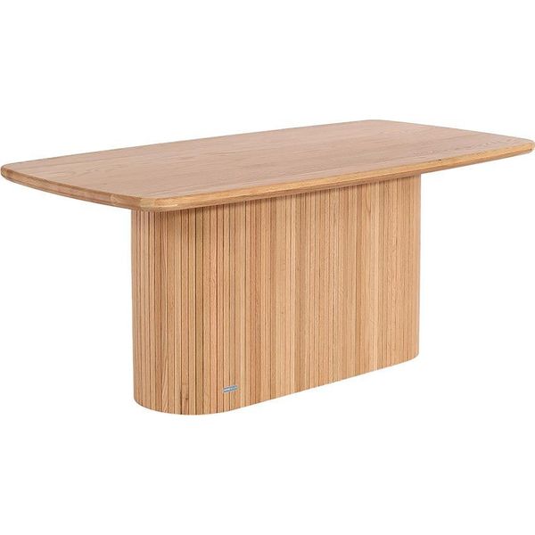 Home Deluxe Tavolo Da Pranzo Rabos - Rovere Naturale, Oliato (220 X 75 X 100 Cm) | Tavolo In Legno Massiccio Dal Design Moderno Per Sala Da Pranzo E Cucina-image
