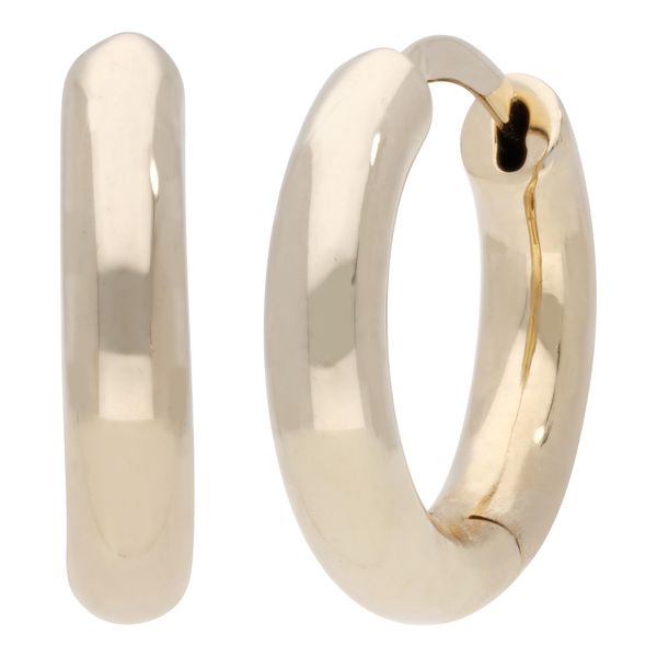 Paar Creolen Firetti "Schmuck Geschenk Silber 925 Ohrschmuck Ohrringe Klassisch", Gold (Gelbgoldfarben), Ohrringe, Damen, Silber 925 (Sterlingsilber)-image