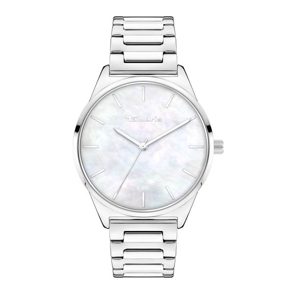 Quarzuhr Tamaris "Basic Elegance", Silber (Silberfarben), Armbanduhren, Damen, Quarzuhr, Armbanduhr, Damenuhr, Edelstahlarmband, Analog-image