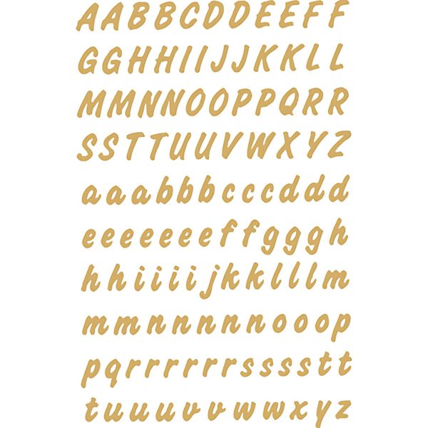 Herma 4152 4152 Lettere 8 Mm A-Z Resistenti Alle Intemperie Foglio Oro Trasparente 2 Fogli-image