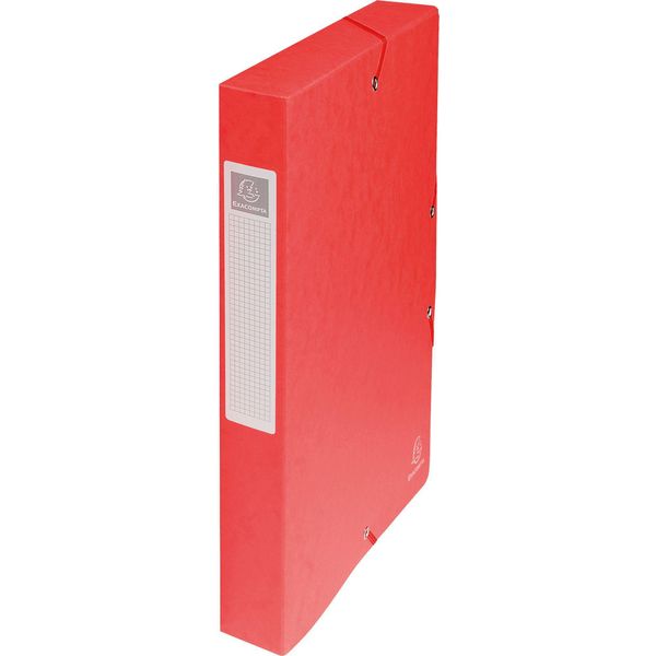 Exacompta 50405E Scatola Di Raccolta Exacompta, Cartone, Larghezza Dorso 40 Mm, Rosso-image