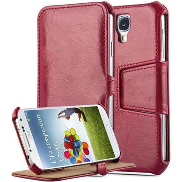 Cadorabo Custodia Protettiva Per Samsung Galaxy S4 Custodia In Rosso Cellulare Custodia Cover Tasca-image