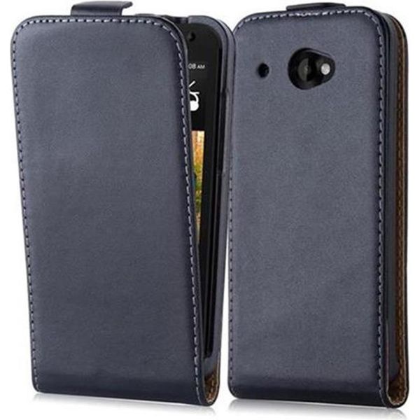 Cadorabo Custodia Per Htc Desire 601 Custodia Protettiva In Nero Flip Custodia Per Telefono Cellulare Cover In Similcuoio-image