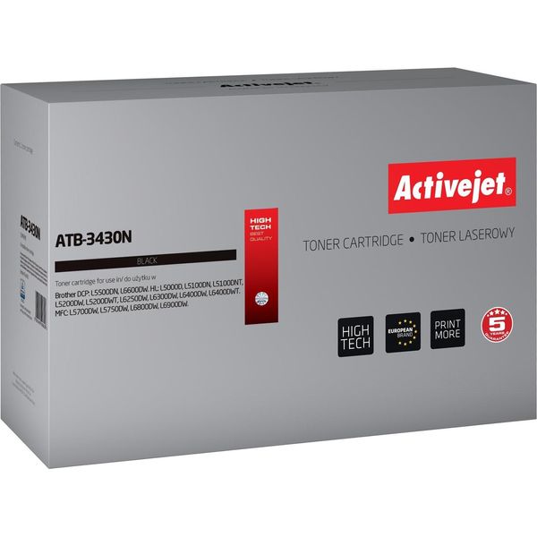 Activejet ATB-3430N Toner (Replacement For Brother TN-3430; Supreme; 3000 Pages; Black)-image