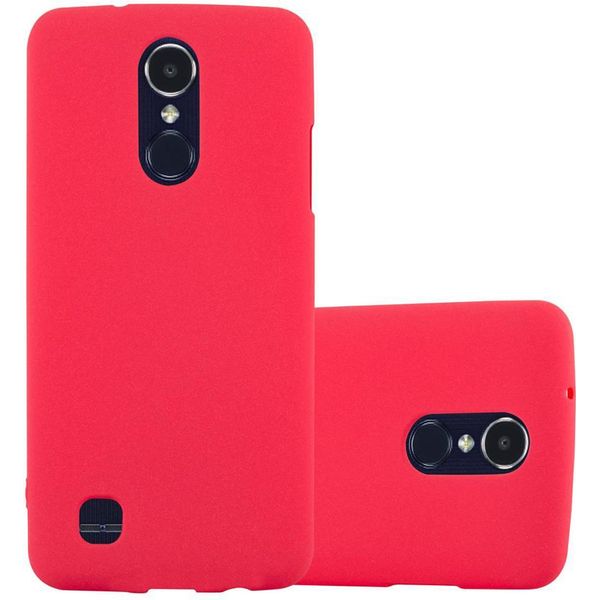 Cadorabo Custodia Protettiva Per Lg K8 2017 Versione Usa Custodia In Rosso Per Telefono Cellulare Tpu Etui Cover Case-image