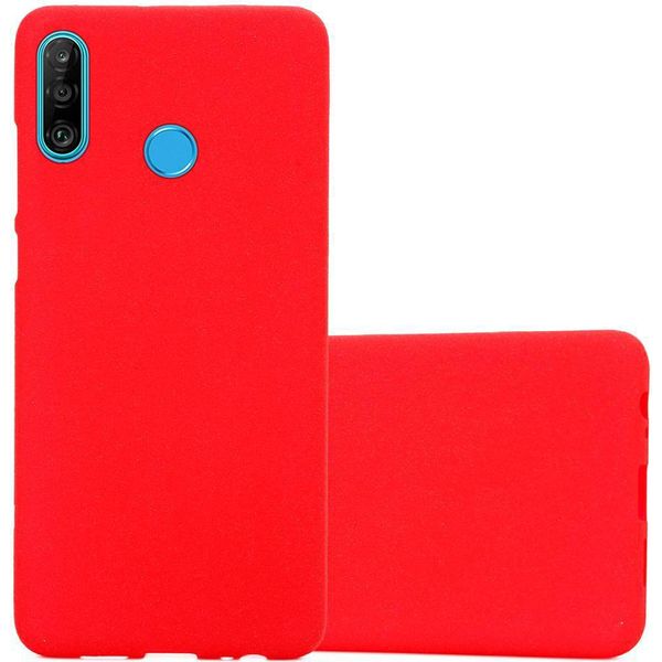 Cadorabo Copertura Protettiva Per Huawei P30 Lite Custodia In Rosso Telefono Cellulare Tpu Etui Cover Case-image
