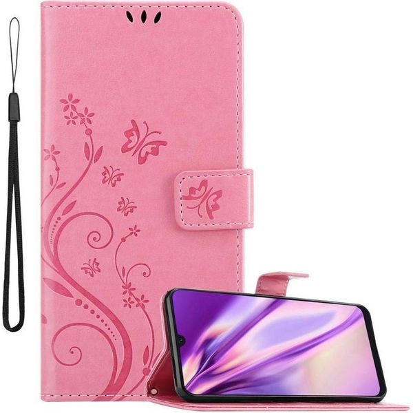 Cadorabo Cover Per Samsung Galaxy A50 4G / A50S / A30S Cover Protettiva In Rosa Cover Protettiva Per Cellulare Custodia Fiori-image