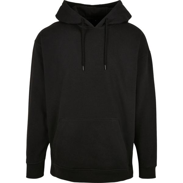 Build Your Brand Basic BB006 | Felpa Con Cappuccio Oversize Con Tasca A Canguro - Colore: Nero - Taglia: M-image