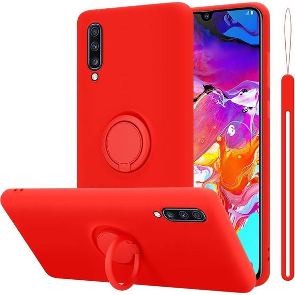 Cadorabo Cover Per Samsung Galaxy A70 / A70S Cover Protettiva In Rosso Custodia Del Telefono Cellulare Tpu Custodia Cover-image