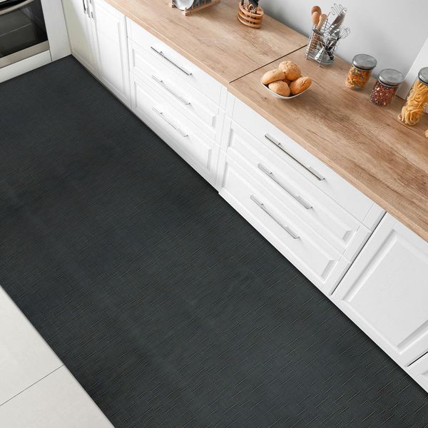 Tappeto Da Cucina In Vinile Corridoio Da Cucina Ferrara Tagliato A Misura 60X350 Cm-image