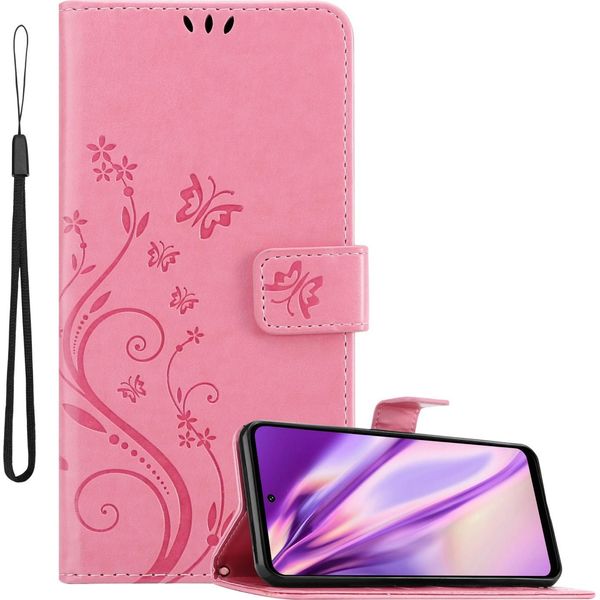 Cadorabo Custodia Per Motorola Moto G31 / G41 Custodia Protettiva In Rosa Custodia Protettiva Per Telefono Cellulare Custodia Fiori Custodia-image