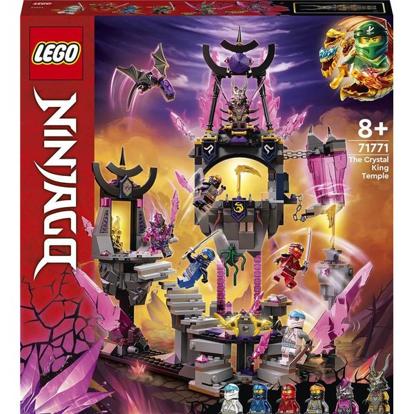 Lego 71771 Ninjago Il Tempio Del Re Di Cristallo, Playset Con Minifigure Cole, Zane, Kai E Jay, Giocattolo D'azione Per Bambini A Partire Da 8 Anni-image