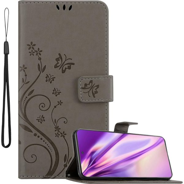 Cadorabo Cover Per Motorola Edge 20 Cover Protettiva In Grigio Cover Protettiva Cover Per Telefono Cellulare Cover Fiori Custodia Fiore-image