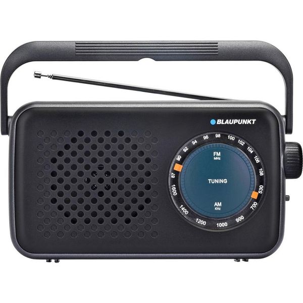 Radio Portatile Am/Fm Blaupunkt, Analogica, Nera, Modello PR9BK, Nuova-image