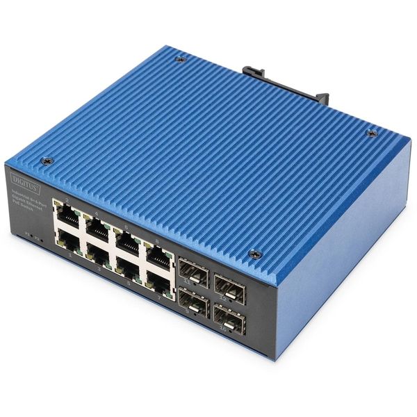 Digitus DN-651153 Switch Industriale Gigabit Ethernet Poe, 8+4 Porte-image