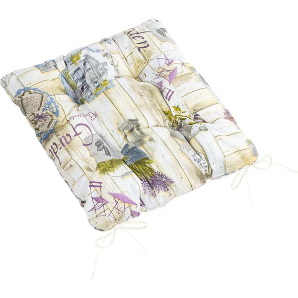 Cuscino Trapuntato 40X40 Cm Giardino Lilla-image
