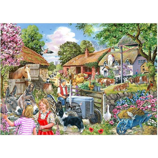 Casa Del Puzzle Al Cancello Della Fattoria 500 Xl Teile Landschaft-image