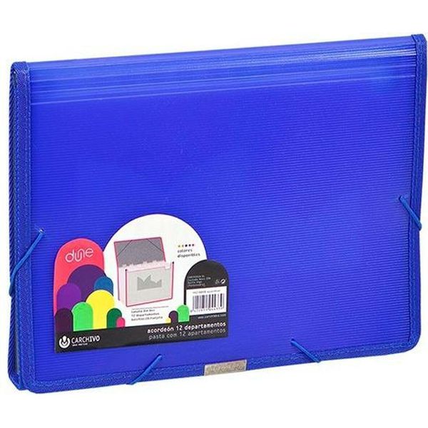 Cartella Organizer Carchivo Dune Blue Din A4 24,5 X 33,5 X 4 Cm-image