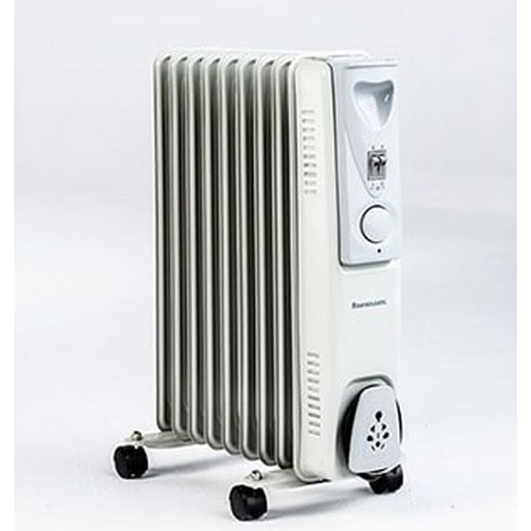 Ravanson OH-09 Electric Space Heater Oil Electric Space Heater Indoor Grey 2000 W-image
