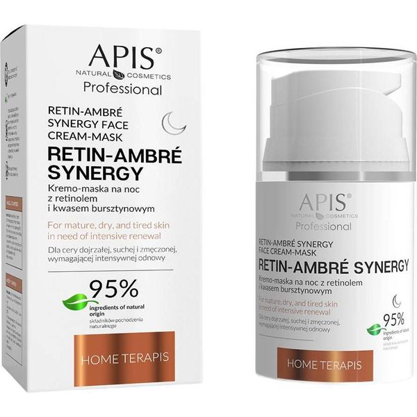 Apis | Maschera In Crema RETIN-AMBRE - 50 Ml - Trattamento Notturno Con Retinolo - Per Pelli Mature - Vegan-image