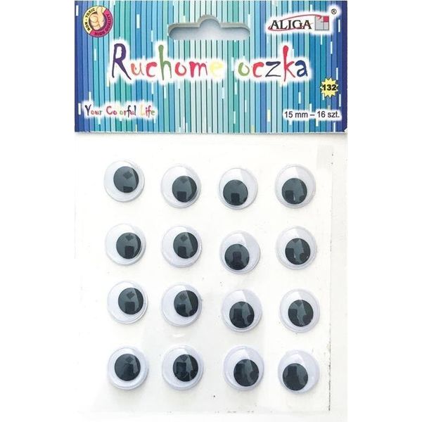 Occhielli Tondi Mobili Autoadesivi 15 Mm Foglio 16 Pz.-image