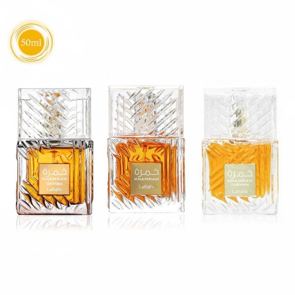Khamrah 3 Flaschen:Khamrah Eau De Parfum 50Ml +Khamrah Dukhan 50Ml Eau De Parfum+ Khamrah Qahwa Eau De Parfum 50Ml Unisex-image