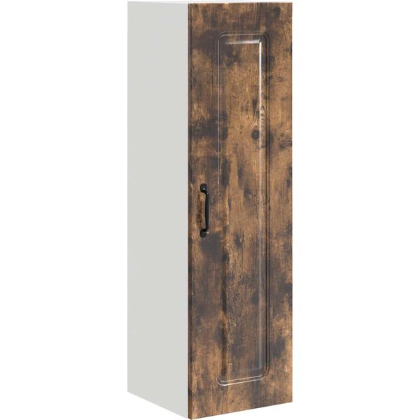 Vidaxl Armadio Da Cucina In Rovere Affumicato 30 X 31 X 100 Cm Materiale In Legno-image