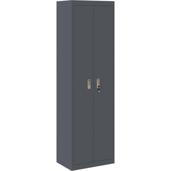 Syfax™ Armadio 2 Pcs Antracite 60 X 40 X 200 Cm Acciaio-image