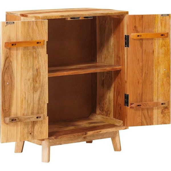 Vidaxl Armadi Con Porta Brown 55 X 35 X 75 Cm In Legno Massiccio Di Mango-image