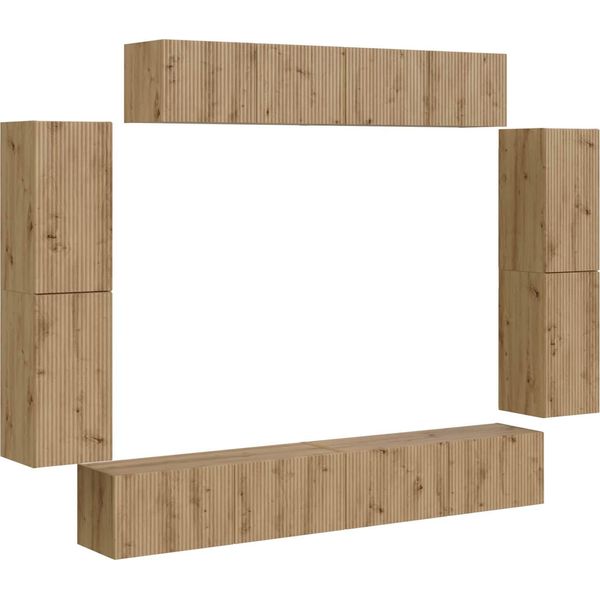 Syfax™ Mobile Tv 8 Pcs Rovere Artigianale-image