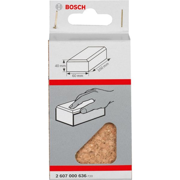 Bosch Professional 2 607 000 - - Blocco Di Levigatura, 60 X 100 Mm, Confezione Da 1 Pz-image