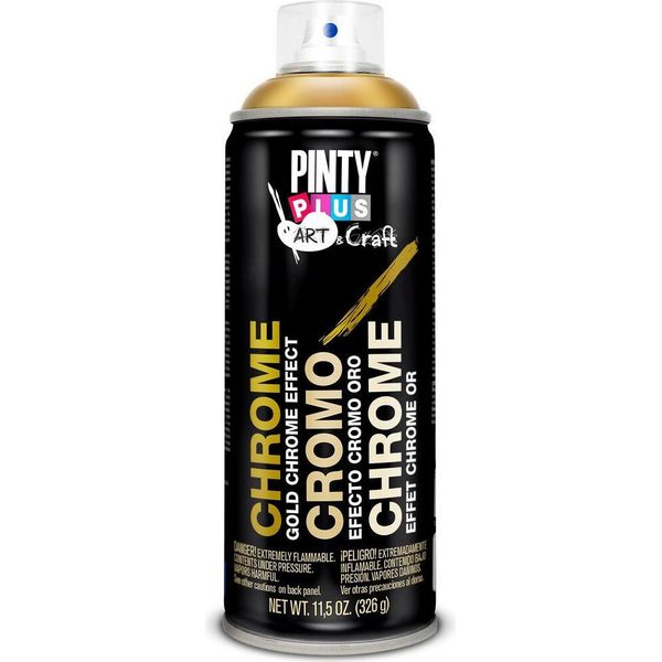 Pintyplus Art & Craft Vernice Spray 520Cc Effetto Cromo Oro C151-image
