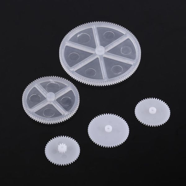 Ingranaggi In Plastica, Puleggia, Cinghia, Set Di Viti Senza Fine, Set Di Ruote Dentate, Motore Di Robot, Parti Di Giocattoli Fai Da Te (34 Tipi)-image