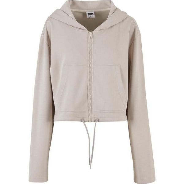 Urban Classics Felpa Con Cappuccio Ladies Ladies Soft Touch Zip Hoodie Grigio S-image