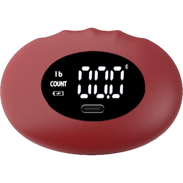 Inf Dinamometro Digitale Ricaricabile - 180Kg Con Display Led Per Allenamento Vino Rosso-image