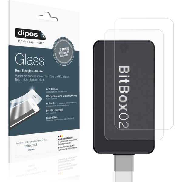 2X Pellicola Protettiva Per Bitbox02 Nova Protezione Opaco Vetro Flessibile 9H Dipos-image