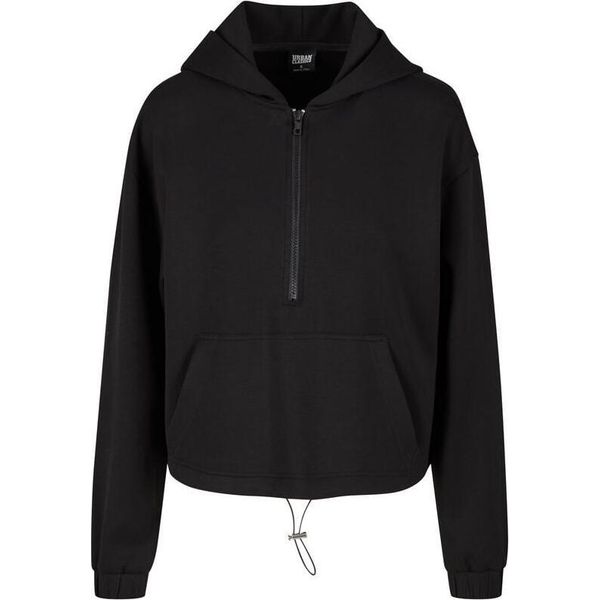 Urban Classics Donna Felpa Con Cappuccio Soft Touch Nero M-image