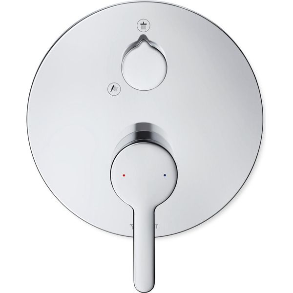 Duravit C.1 Mitigeur Monocommandé Pour Douche Encastré, Rosace Ronde, 2 Consommateurs, Inverseur Douche à Main/Douche De TêTe, C14210012010, C14210012010-image