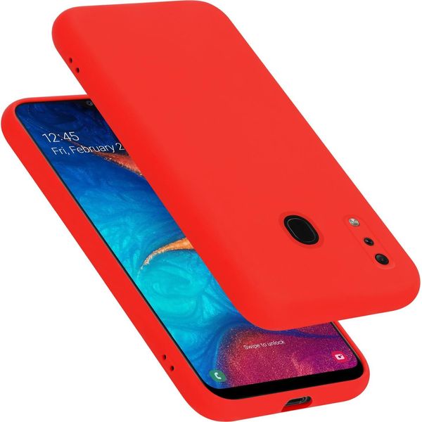 Cadorabo Custodia Protettiva Per Samsung Galaxy A20 / A30 / M10S Custodia In Rosso Telefono Cellulare Case Cover Tpu Etui-image