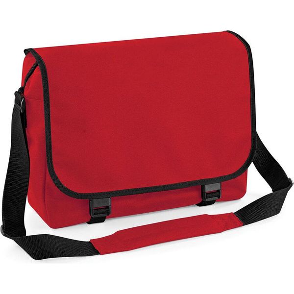 Bagbase BG21 | Borsa Messenger A Tracolla | 38 X 30 X 12 Cm - Colore: Classic Red - Dimensioni: 38 X 30 X 12 Cm-image
