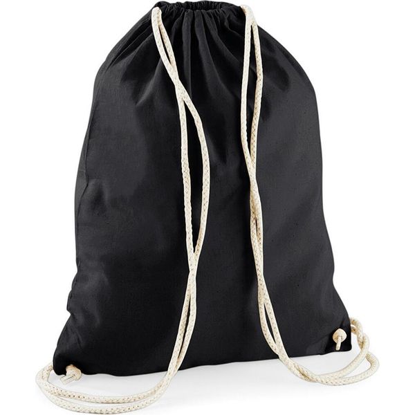 Westford Mill W110 | Borsa Da Palestra In Cotone | 37 X 46 Cm - Colore: Nero - Dimensioni: 37 X 46 Cm-image