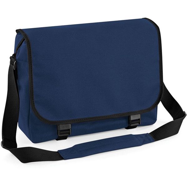 Bagbase BG21 | Borsa Messenger A Tracolla | 38 X 30 X 12 Cm - Colore: French Navy - Dimensioni: 38 X 30 X 12 Cm-image