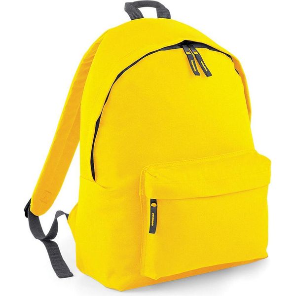 Bagbase BG125 | Zaino / Rucksack Originale | 31 X 42 X 21 Cm - Colore: Giallo/Grigio Grafite - Dimensioni: 31 X 42 X 21 Cm-image