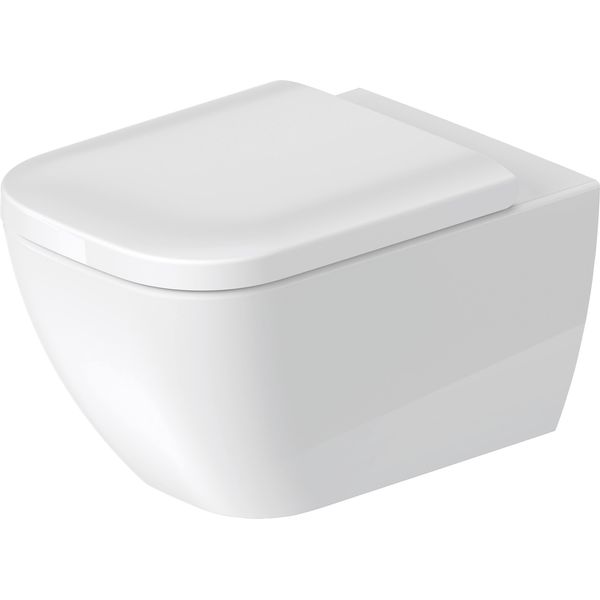 Wc Suspendu Duravit Happy D.2, à Fond Creux, Sans Bord, 540Mm, Avec Fixation Non Apparente, 2222090000, 2222090000-image